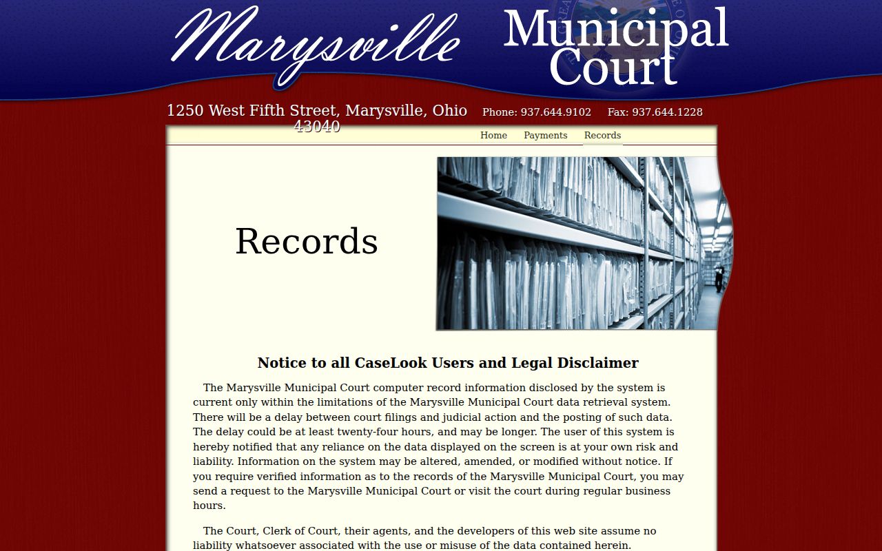Union County court schedule CaseLook municipal calendar search