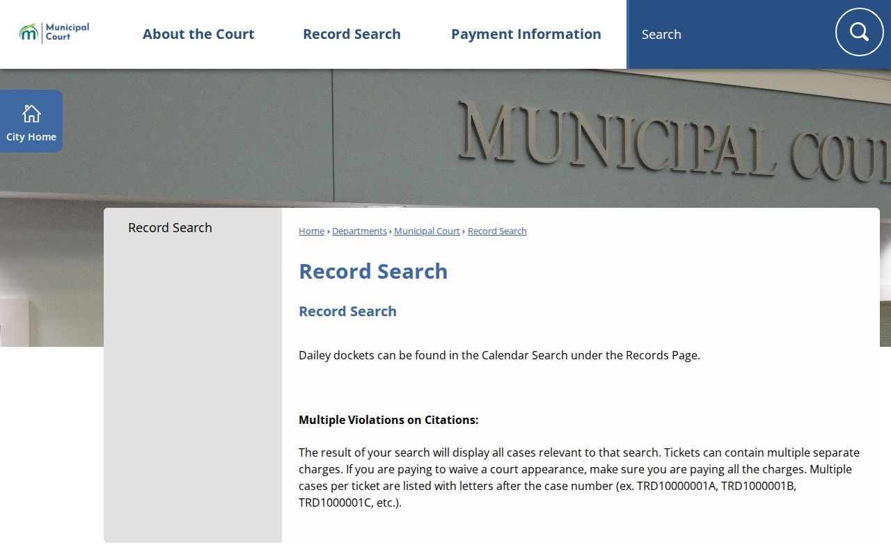 Union County court schedule Marysville Calendar Search instructions