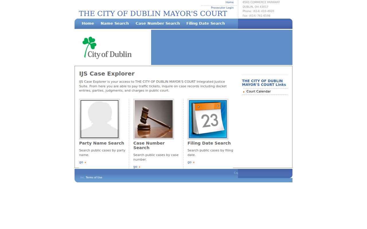 Plain City court records comparison with Dublin's separate public case search
